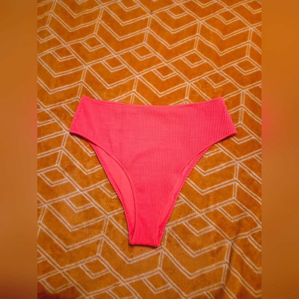 Aerie | XL | Highlighter Pink High Waist Cheeky Swimsuit Bottom